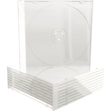 MediaRange CD/DVD Hülle 14 x 12,4 x 0,52 cm (B x H x T) Kunststoff transparent 10 St./Pack.
