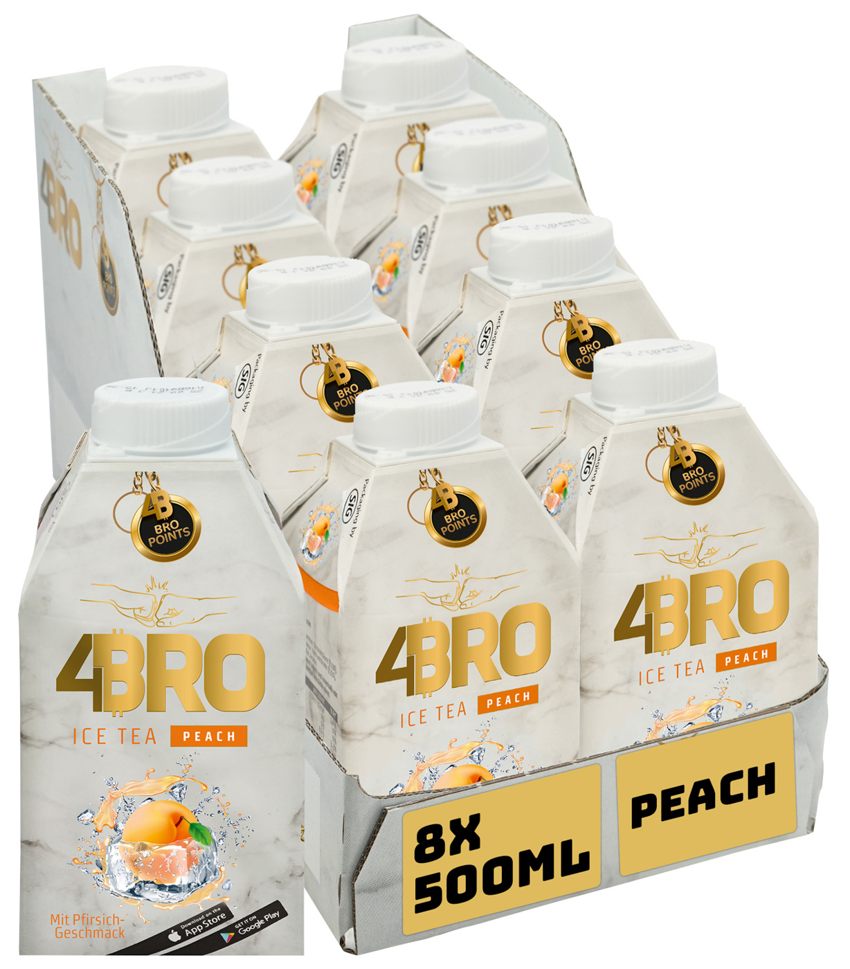 4Bro Ice Tea Peach 0,5L Tetrapack
