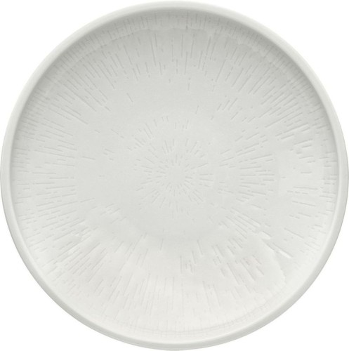 Schönwald Kollektion Shiro, Teller aus Porzellan, tief, coup, mit Struktur, 21 cm, weiß