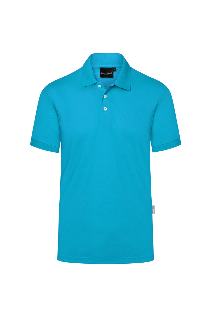 Herren Workwear Poloshirt Modern-Flair, aus nachhaltigem Material , GR. S , Farbe: pazifikblau , von Karlowsky