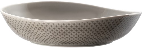 Junto Pearl Grey (grau) von Rosenthal, Teller tief 25 cm aus Porzellan