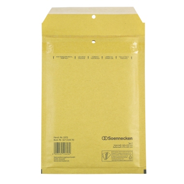 Soennecken Luftpolstertasche C/0 mit Haftklebung Kraftpapier natronbraun 100 St./Pack.