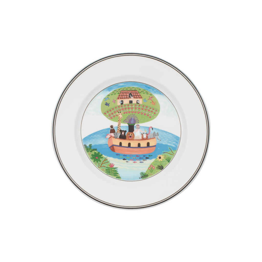 Villeroy und Boch Frühstücksteller Arche Noah - Maße: 21 x 21 x 2,2 cm / Ser.: Design Naif