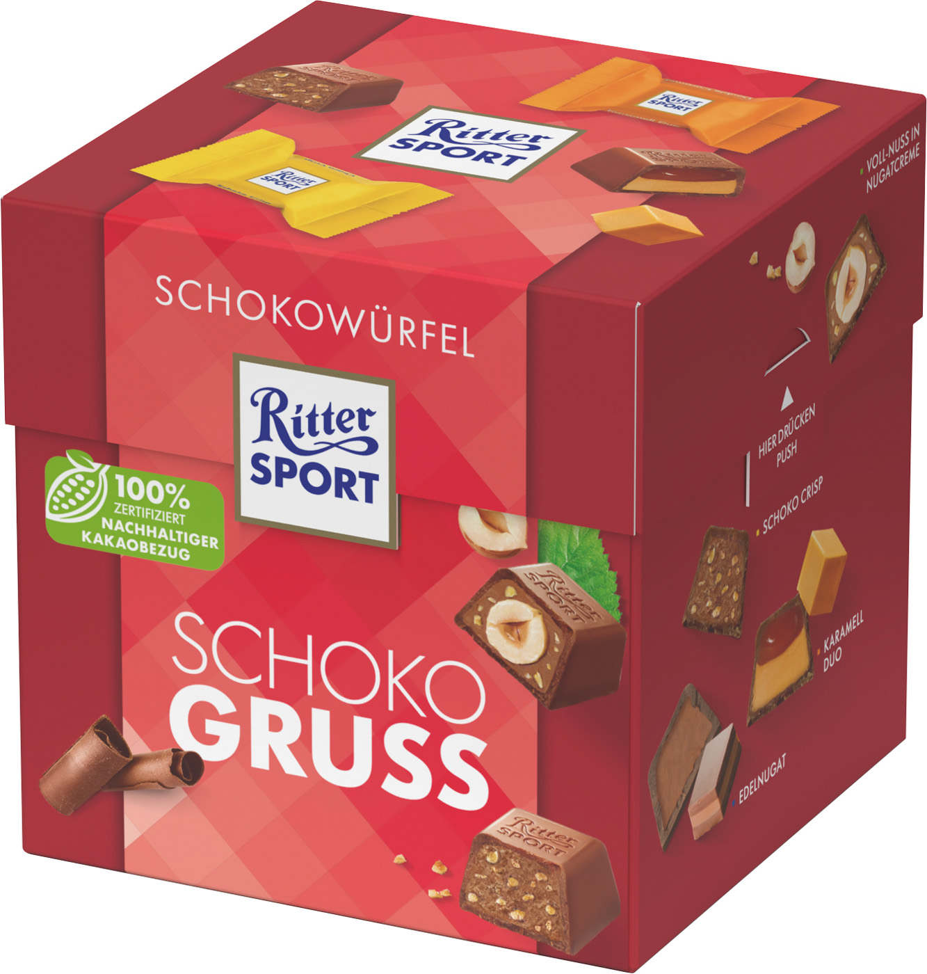 Ritter Sport Schokoladenwürfel Schokogruss 176G Inhalt: 22 Stück.