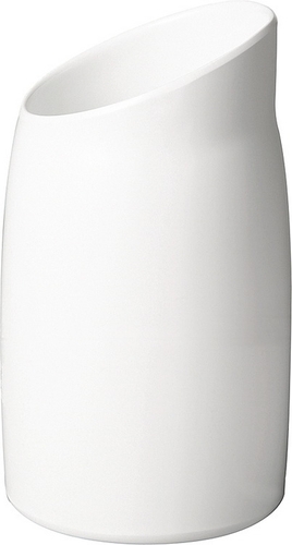 Dressingtopf -CASUAL- Ø 12 cm, H: 21,5 cm Melamin, weiß, 1 Liter spülmaschinengeeignet stapelbar nicht mikrowellengeeignet