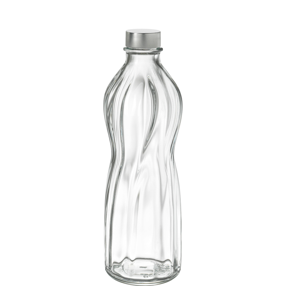 Bormioli Rocco Aqua Flasche 75cl mit Metallschraubverschluss, Glas