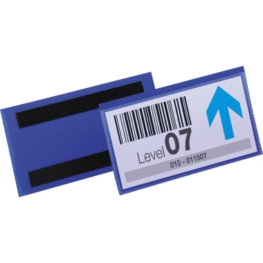 DURABLE Etikettenhülle 16,3 x 8,3 cm (B x H) Polypropylen blau
