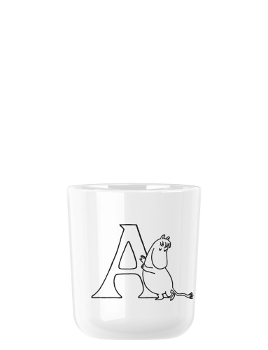 Moomin ABC Tasse - A 0.2 l. weiß, Maße: 74 x 74 x 83 mm