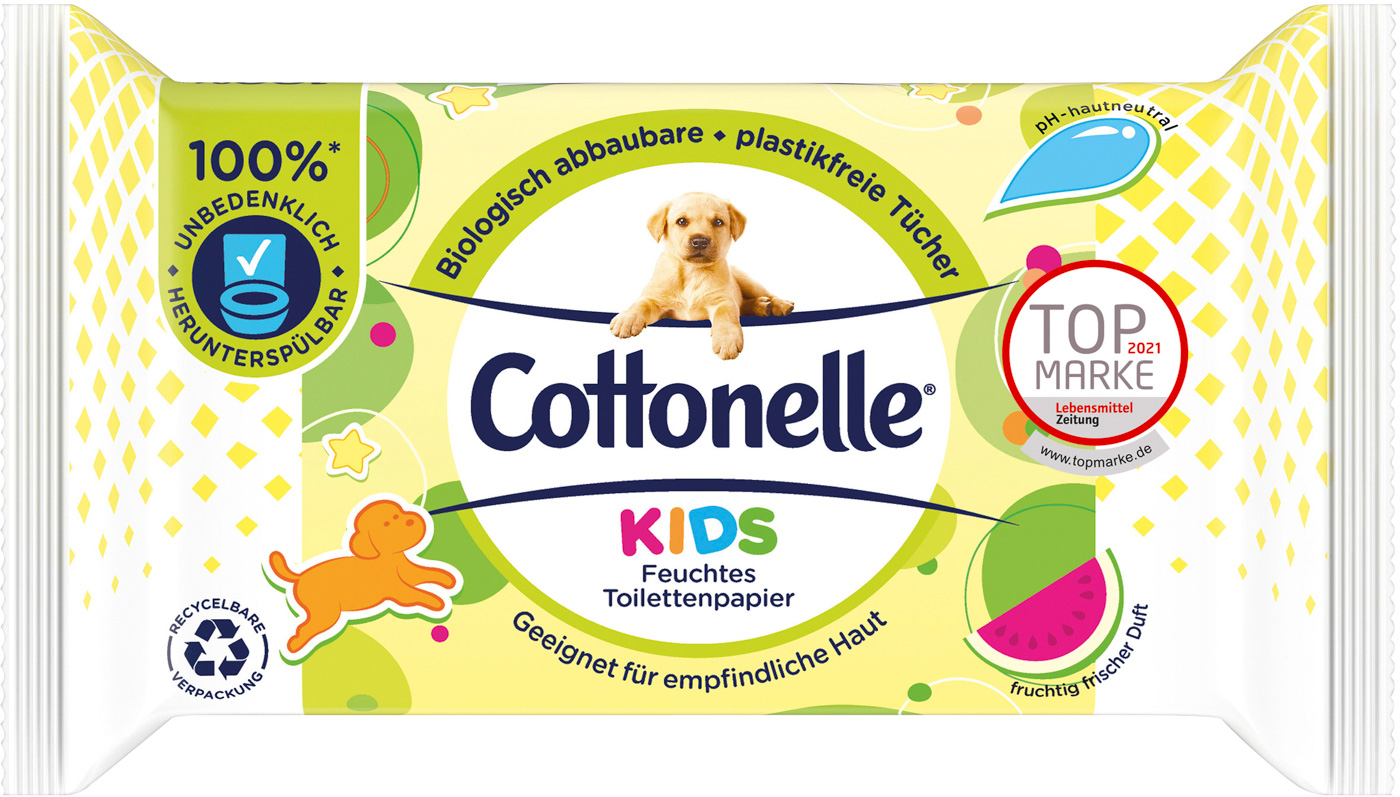 Cottonelle Kids 42 Feuchte Toilettentücher 42 Stück