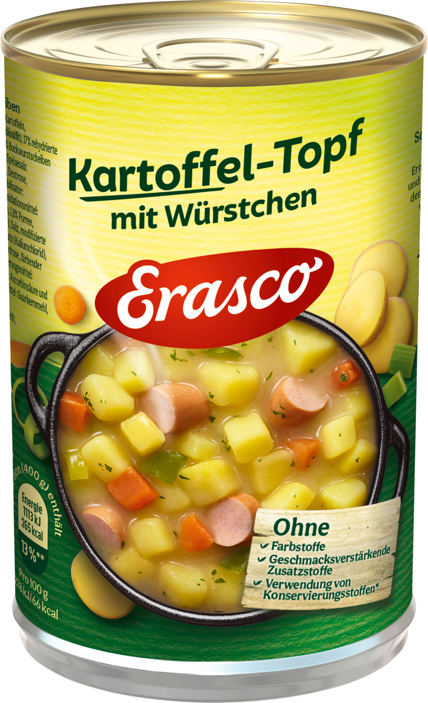 Erasco 1 Portion Kartoffel- Topf 400G