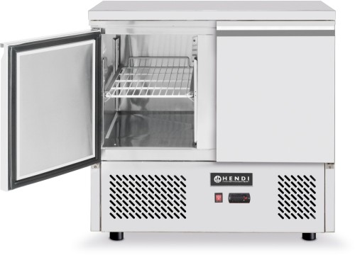HENDI Kühltisch zweitürig Kitchen Line - max: +2/+8°C - 230 V - 250 W - 900x700x(H)880 mm