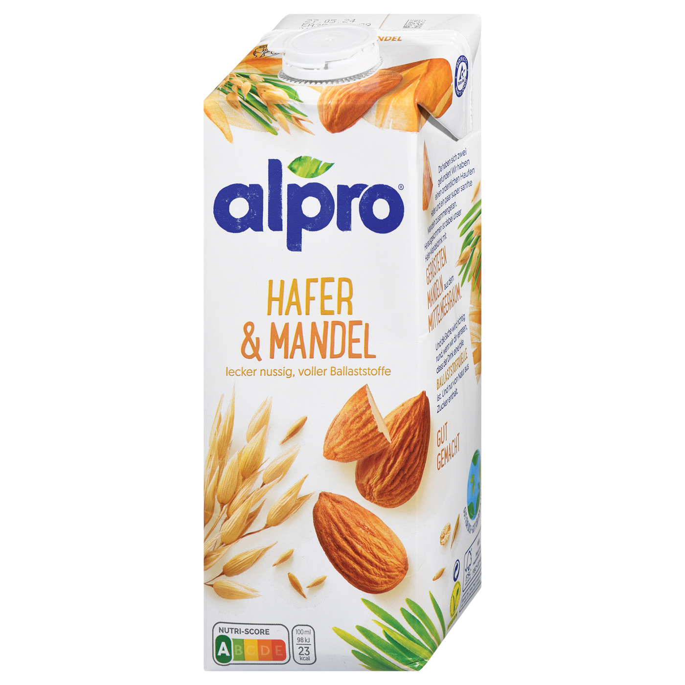 Alpro Hafer Mandel Drink 1L Tetrapack