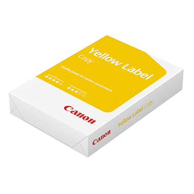 Canon Kopierpapier Yellow Label Copy DIN A4 80g/m² weiß 500 Bl./Pack., DIN A4, Grammatur: 80 g/m², elementar chlorfrei