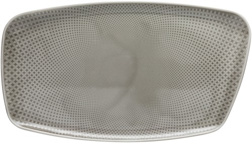 Junto Pearl Grey (grau) von Rosenthal, Platte 36x21 cm aus Porzellan