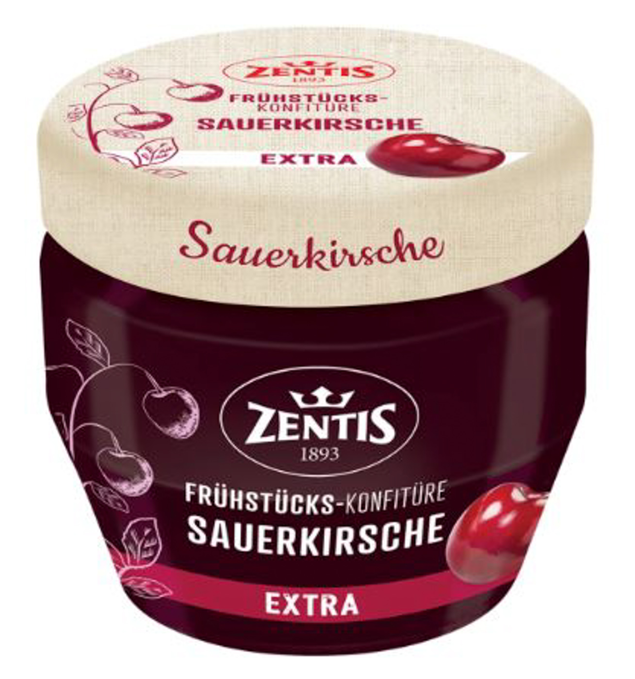Zentis Frühstücks Konfitüre extra Sauerkirsche 230G